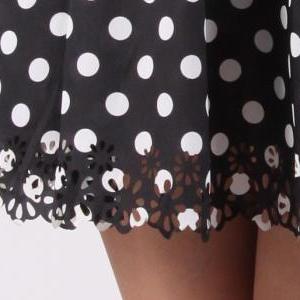 Althea Cut-out Polka Dots Dress